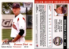 Brennan Flick 2010 Grandstand Salem-Keizer Volcanoes #NNO Card