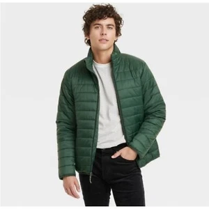Goodfellow & Co Giubbotto imbottito leggero da uomo - Verde taglia Large NUOVO - Foto 1 di 10