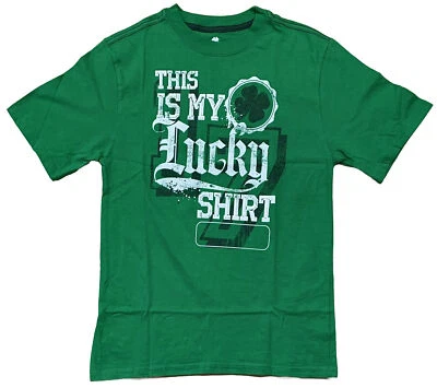 This Is My Lucky Shirt #17 Camiseta NIÑOS Talla XL (14/16) Trébol Verde 4 Hojas Foto 1 de 4
