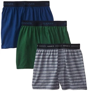 Hanes BU541C Boys' 3 Pack Ultimate Comfort Flex Solid Knit Boxer NEW! - Picture 1 of 2