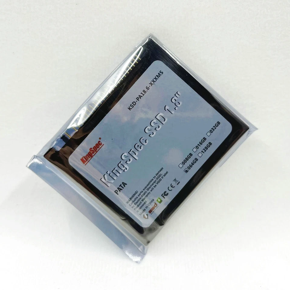 original KingSpec KSD -PA18.6-XXXMS 1.8" 64GB IDE SSD flash memory - Image 1 of 4