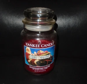 YANKEE CANDLE CHRISTMAS EVE 22 OUNCE LARGE JAR CANDLE SOME USED - Picture 1 of 1