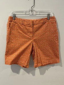 Michael Kors Women Shorts Abstract Print Flat Front Designer Size 6 - Picture 1 of 9