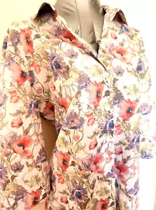 DAVID JONES Floral Blouse 3/4 Sleeve LIBERTY FABRIC *Size 14 - Picture 1 of 3