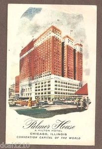 CARTOLINA D'EPOCA MAI USATA CASA PALMER CHICAGO ILLINOIS - Foto 1 di 1