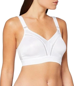 Triumph 10006486 Triaction Workout N Non-Wired Bra, White 38B - Picture 1 of 8