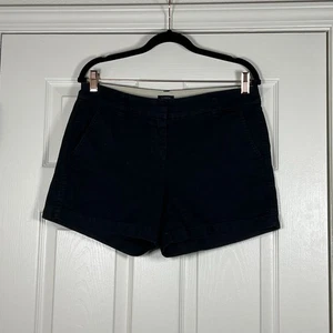J.Crew Damen schwarz vorne flach Chino Shorts Größe 6 Schrittlänge 4,5” - Bild 1 von 3