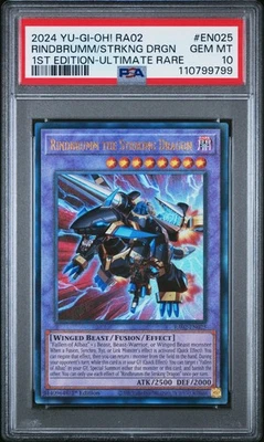 **PSA 10, POP 2** Rindbrumm the Striking Dragon (Ultimate Rare) 1st Edition - Image 1 of 2