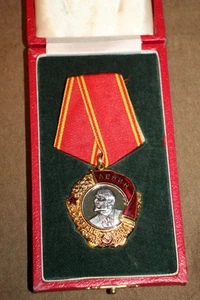 Rare Original Cold War Era Soviet Union Boxed Order of Lenin Award Medal - Picture 1 of 12