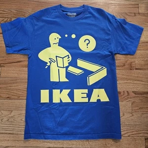 T-shirt istruzioni Chinatown Market IKEA blu negozio medio rara GRAIL - Foto 1 di 5
