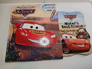 Disney Pixar Cars Lot Of 2 Books Poingo Book And Hard Back Board Book - Picture 1 of 3