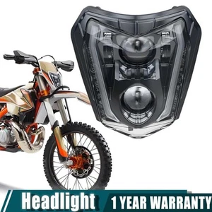 LED Headlight For KTM 690 SMC R Enduro R/250 300 350 XCW/FC 450/500 EXC/TE 125 - Picture 1 of 12