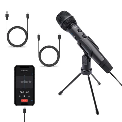 Movo HM-K1 Handheld Digital Cardioid Condenser Microphone for iPhone, Computer - Image 1 of 4