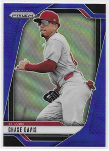 2025 Panini Prizm Prizms Blue #237 Chase Davis St. Louis Cardinals #'d 016/199 - Picture 1 of 2