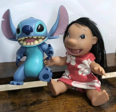 RARO Disney Lilo Stitch 4.5" Difícil de encontrar como par! Figuras posables Hasbro vintage 2001 Foto 1 de 4