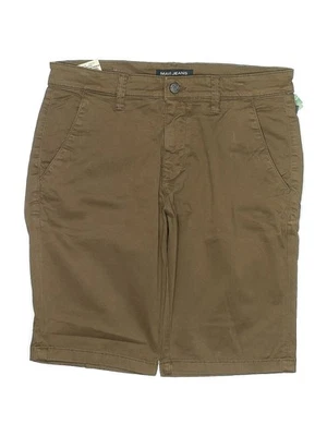 全新带标签 Mavi 牛仔女式棕色卡其色短裤 33W — 第 1/2 张图片