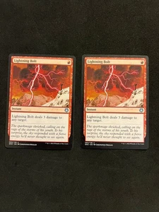 Lightning Bolt x2 [Game Night: Free-for-All] Magic MTG Cards LP - Picture 1 of 2