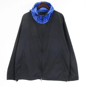 SOFNET SOPHNET. SIDE ZIP COLOR BLOCK UP HOODIE JACKET DARK NAVY M 250403E Used 4 - Picture 1 of 4