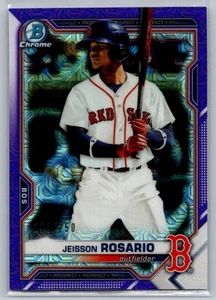 2021 Bowman Chrome Prospects Mojo Refractor Purple #BCP-37 Jeisson Rosario SN - Picture 1 of 2