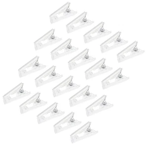  20 Stück Kunststoff Regal Clips Poster zum Wandbehang Mini Selbstklebend - Bild 1 von 12