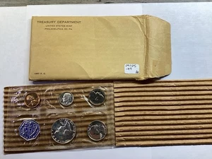 1957 US Mint Proof Set in Flat Pack with OGP 5 Coins 091125-44 - Picture 1 of 5