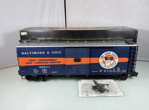 Aristo-Craft G Scale B&O Time-Saver Train Steel Box Car w/Box & Manual EXCELLENT - Picture 1 of 21