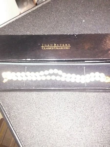Vintage Joan Rivers Classic Collection Perlen und Herz Armband - Bild 1 von 5