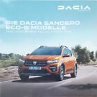 Dacia Sandero ECO-Modelle 2021 Prospekt Brochure Broszura Folleto Catalogue