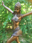 art déco danseur sculpture bronze statue (Chiparus ?) reproduction 22,5 pouces