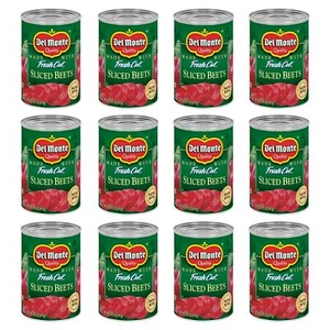 DEL MONTE FRESH CUT Canned Beets Sliced Canned Vegetables 12 Pack 14.5 oz Can - Picture 1 of 9