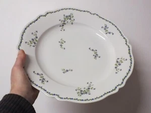 Grand plat rond en porcelaine de Limoges décor aux barbeaux par Martin Charles - Imagen 1 de 6