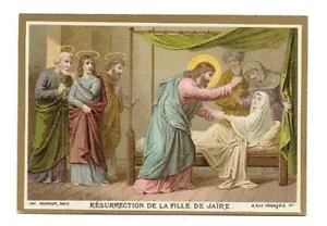 Résurrection de la fille de Jaïre - - Chromo - Trade card - Bild 1 von 2