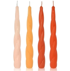 8.8" Festive Spiral Candle Wedding Candlesticks Party Candle Unscented Candles - Picture 1 of 8