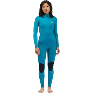 2022 BILLABONG SYNERGY 3.2MM GBS LADIES BACK ZIP WETSUIT BLUE LAGOON - Picture 1 of 3