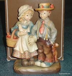 8" Anri Juan Ferrandiz "SPRINGTIME SPAZIERGANG" Holzschnitzerei mit Box - seltenes Geschenk! - Bild 1 von 12