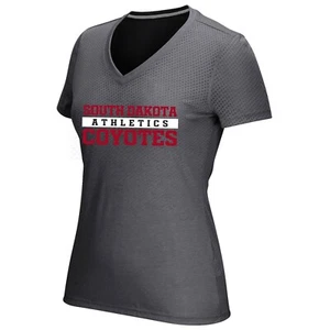 South Dakota Coyotes NCAA Adidas Women's Black Climacool Aeroknit T-Shirt - Picture 1 of 1