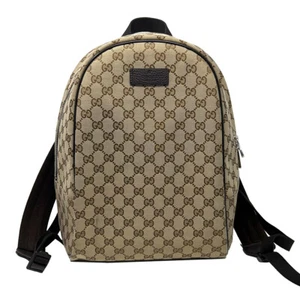 Gucci Brown Monogram Canvas Travel Backpack - Picture 1 of 10