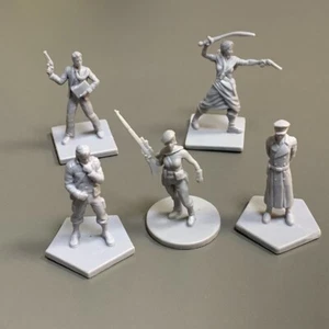 5PCS Soldiers Warriors Fireteam Zero Board Game Miniatures Figure DND Model TRPG - Picture 1 of 6