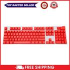 hot 104pcs Universal Mechanical Keyboard Keycaps PC Bakclit Key Cap Set (Red)