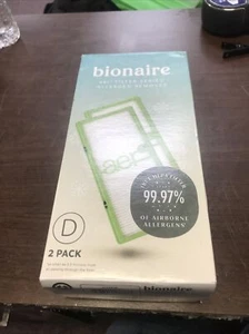 Brandneu Bionaire 2 Stück AER1 Allergen Luftreiniger Filter grün - Bild 1 von 1