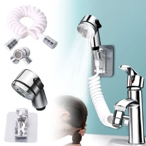 Sink Bathroom Faucet Sprayer Sink Hose Attachment Shower Assembly Tap Set OY - Picture 1 of 10