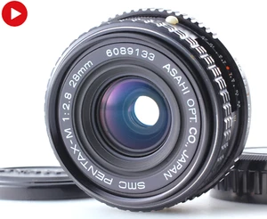 Video [COMO NUEVO] SMC Pentax M 28 mm F2,8 MF lente gran angular para montaje K de JAPÓN - Imagen 1 de 8