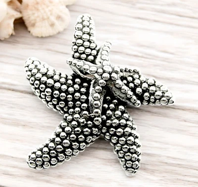 925 STERLING SILVER MOM & BABY STARFISH PENDANT, CHAIN SOLD SEPARATELY 1665 - Image 1 of 4