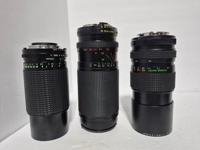 Lote de 3 lentes de cámara Sakar. Sin probar. Foto 1 de 4