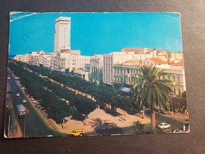 USS INDEPENDENCE CV-62 Naval Cover 1973 Postcard w/ note TUNIS, TUNISIA - Picture 1 of 2