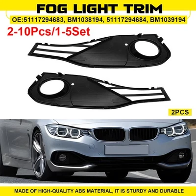 1-5Set Front Bumper Fog Light Bezels For BMW 428i 430i 435i 440i 2014-2020 New - Imagem 1 de 4