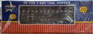 G Scale USA Trains R14007 70-Ton 3-Bay Coal Hopper PRR Pennsylvania #276065 BNIB - Picture 1 of 2