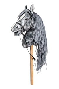 Hobby Horse Steckenprferd Grau HKM Kids inklusive Trense Spielzeugpferd - Bild 1 von 3