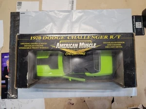 Ertl American Muscle 1:18 1970 Dodge Challenger R/T Lime Green with Box - Picture 1 of 6
