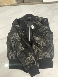 Rag & Bone Mack Lamb Leather Moto Jacket In Black Size XXS New with Tags! - Picture 1 of 6